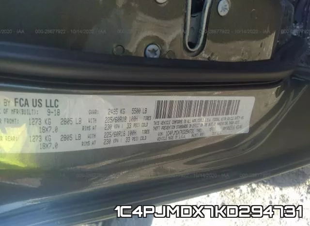 1C4PJMDX7KD294731 фото 10