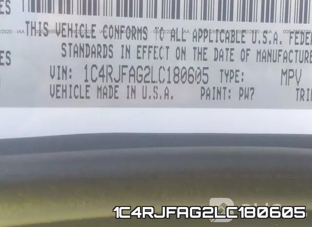 1C4RJFAG2LC180605 фото 10