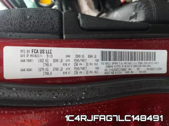 1C4RJFAG7LC148491 фото 2
