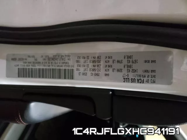 1C4RJFLGXHC941191 фото 2