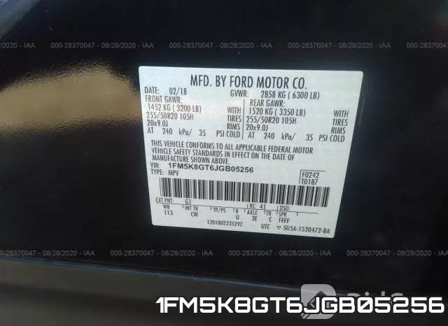 1FM5K8GT6JGB05256 фото 9