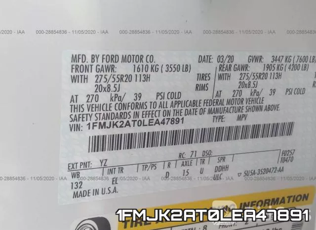1FMJK2AT0LEA47891 фото 10