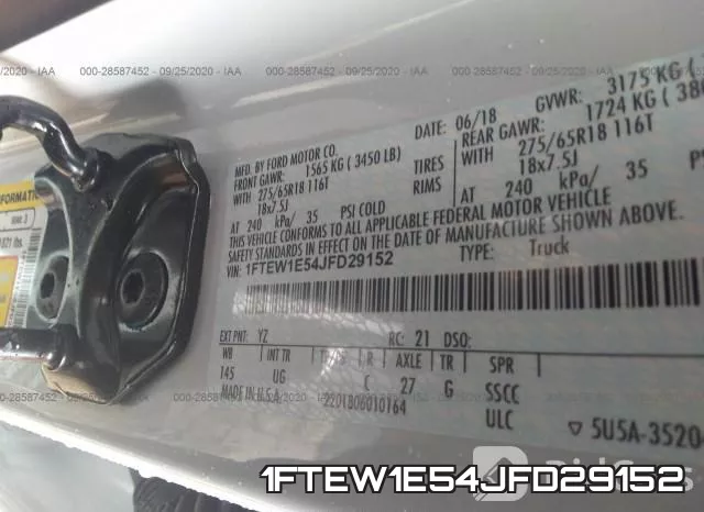 1FTEW1E54JFD29152 фото 10