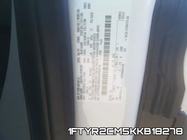 1FTYR2CM5KKB18278 фото 2