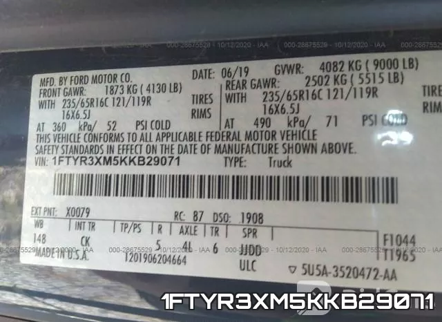 1FTYR3XM5KKB29071 фото 10