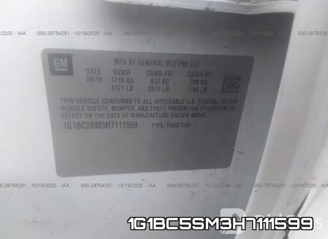 1G1BC5SM3H7111599 фото 9
