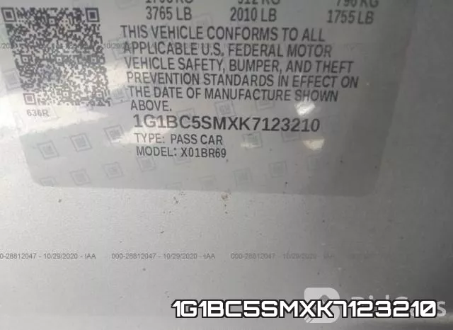 1G1BC5SMXK7123210 фото 10