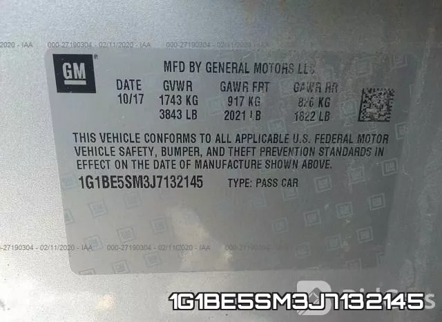 1G1BE5SM3J7132145 фото 8