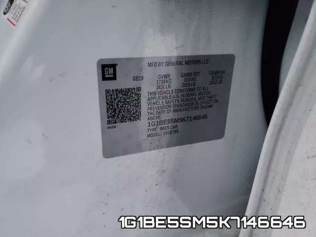 1G1BE5SM5K7146646 фото 2