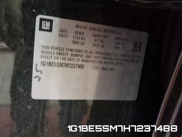 1G1BE5SM7H7237488 фото 2