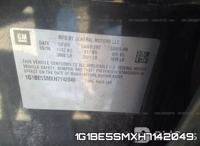 1G1BE5SMXH7142049 фото 10