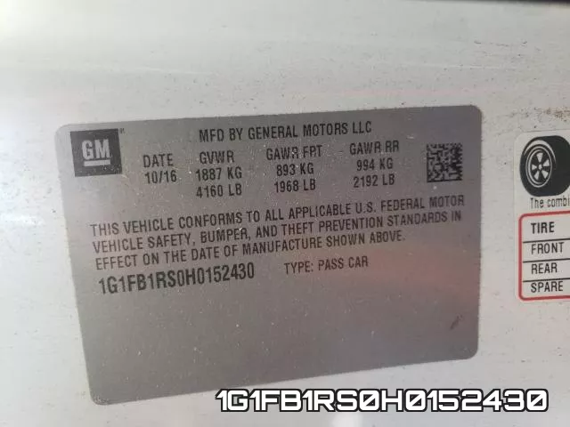 1G1FB1RS0H0152430 фото 2