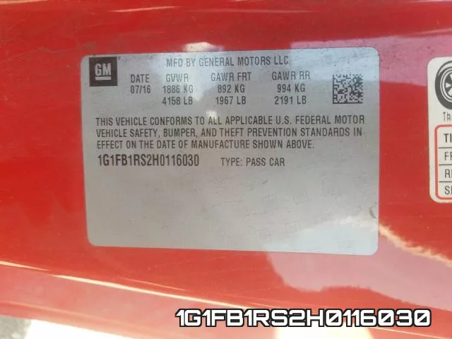 1G1FB1RS2H0116030 фото 2