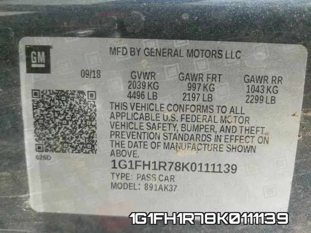 1G1FH1R78K0111139 фото 2