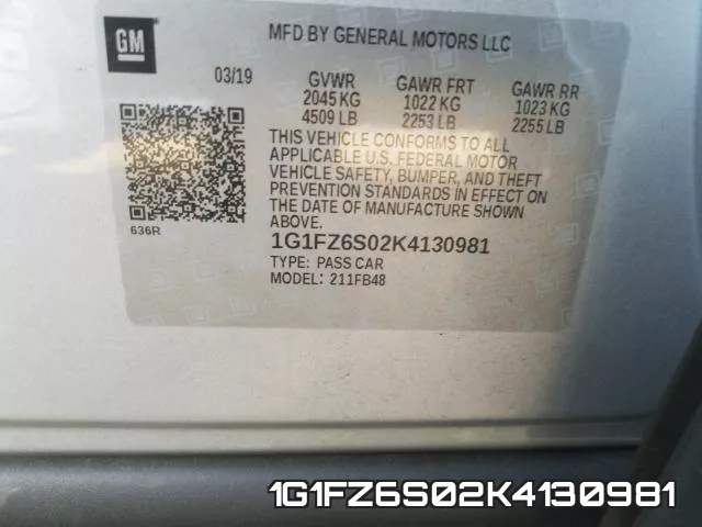 1G1FZ6S02K4130981 фото 2