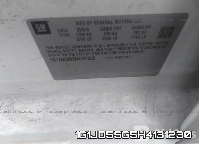 1G1JD5SG5H4131230 фото 9