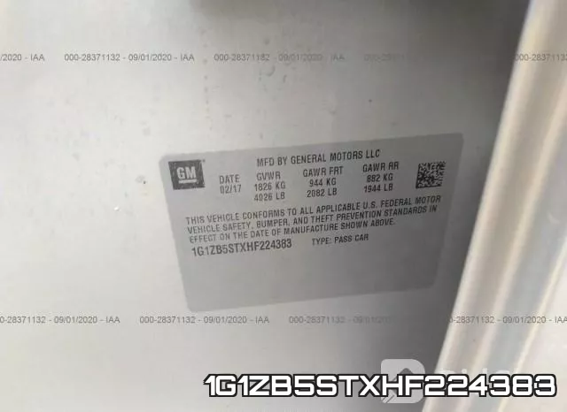 1G1ZB5STXHF224383 фото 10