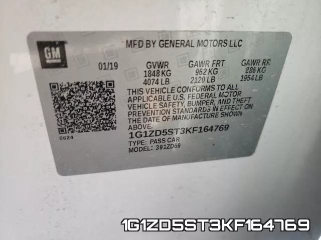 1G1ZD5ST3KF164769 фото 2