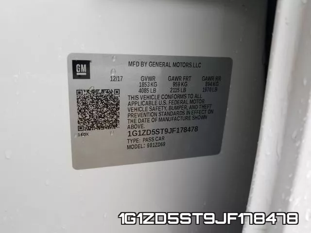 1G1ZD5ST9JF178478 фото 2