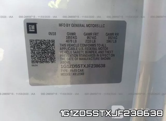 1G1ZD5STXJF238638 фото 9