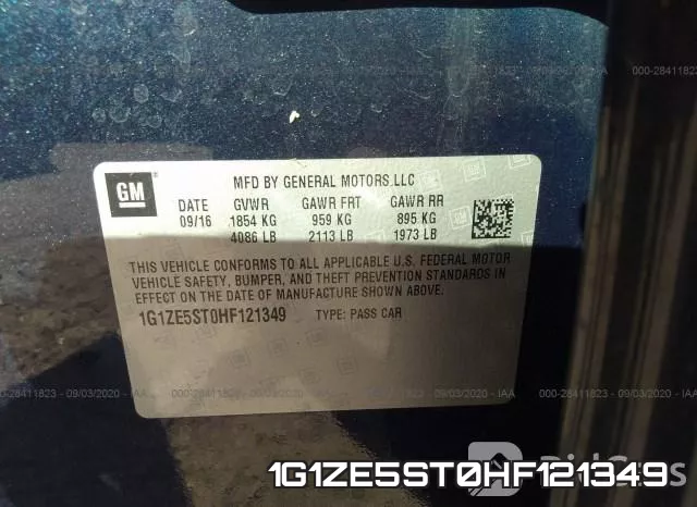 1G1ZE5ST0HF121349 фото 9