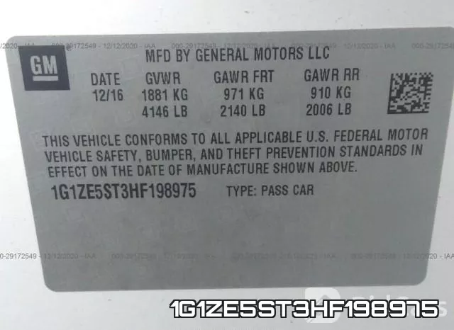 1G1ZE5ST3HF198975 фото 9