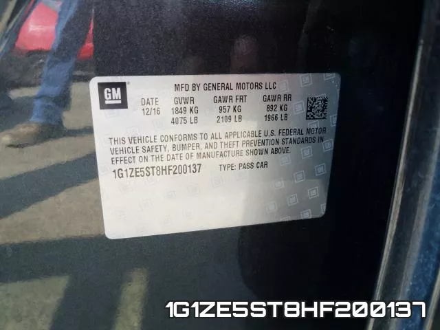 1G1ZE5ST8HF200137 фото 2