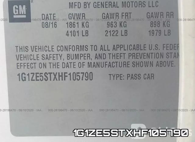 1G1ZE5STXHF105790 фото 8