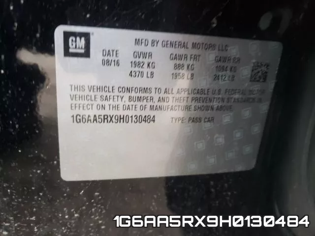 1G6AA5RX9H0130484 фото 2
