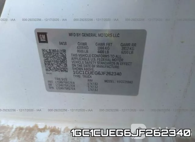 1GC1CUEG6JF262340 фото 10