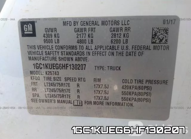 1GC1KUEG6HF130207 фото 10