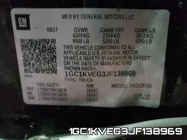 1GC1KVEG3JF138969 фото 2