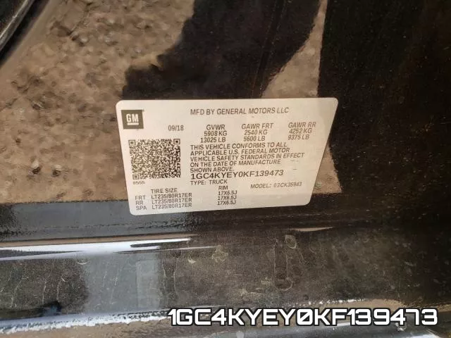 1GC4KYEY0KF139473 фото 2