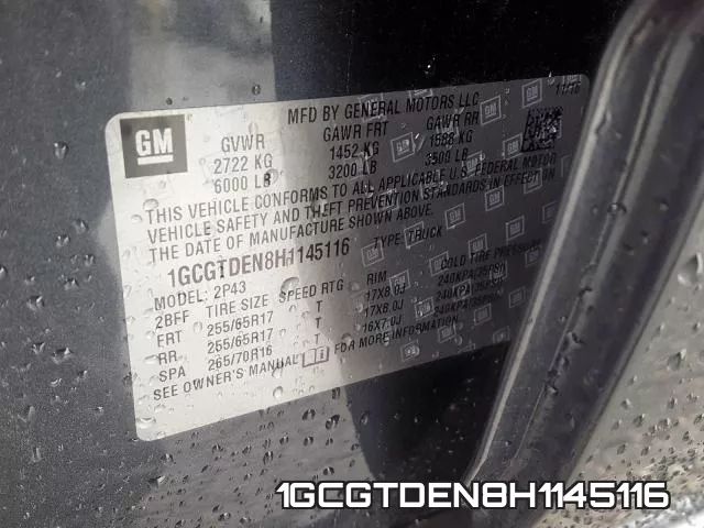1GCGTDEN8H1145116 фото 2