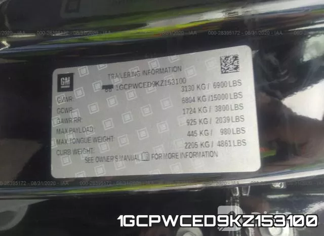 1GCPWCED9KZ153100 фото 10