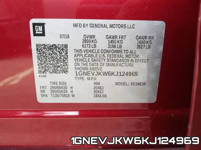 1GNEVJKW6KJ124969 фото 2