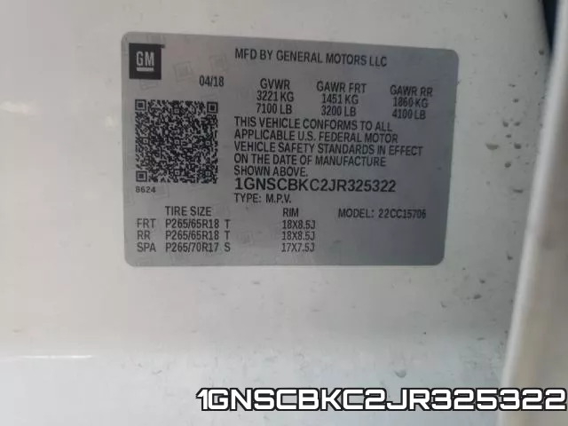 1GNSCBKC2JR325322 фото 2