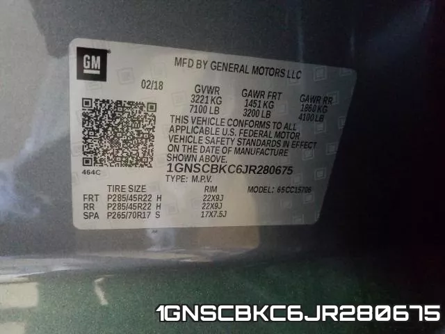 1GNSCBKC6JR280675 фото 2