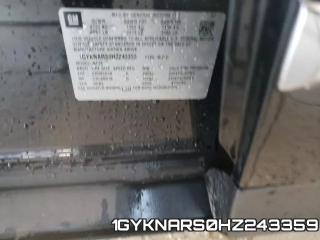 1GYKNARS0HZ243359 фото 2
