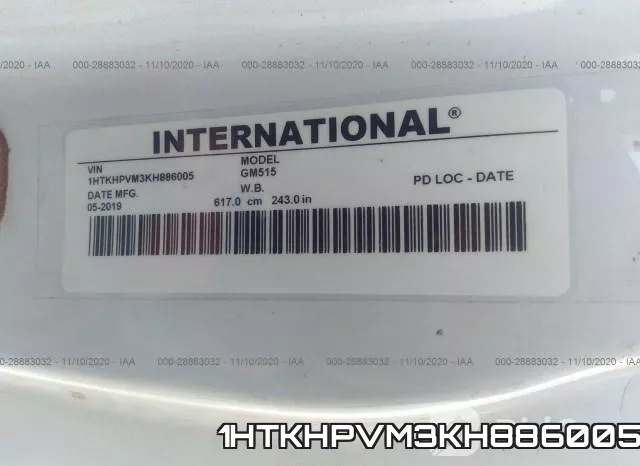 1HTKHPVM3KH886005 фото 10