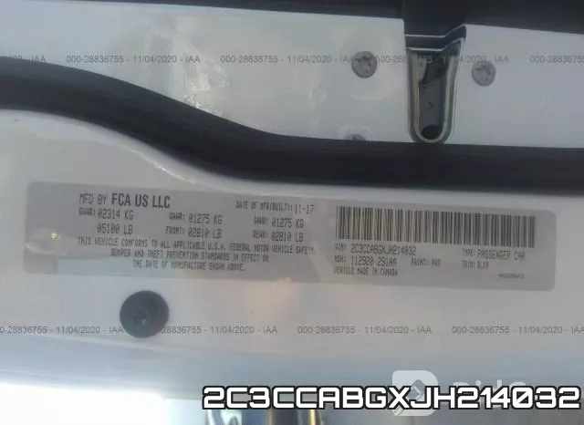 2C3CCABGXJH214032 фото 8