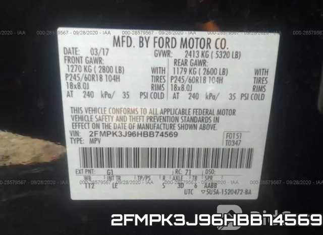 2FMPK3J96HBB74569 фото 10