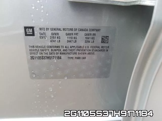 2G1105S37H9171184 фото 2