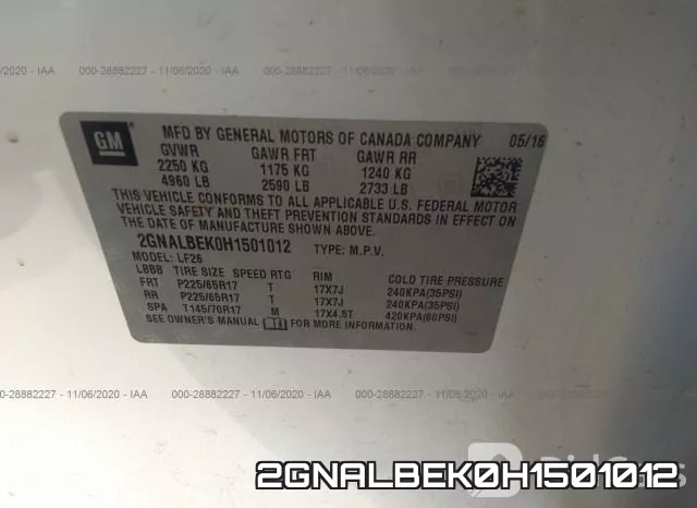 2GNALBEK0H1501012 фото 10