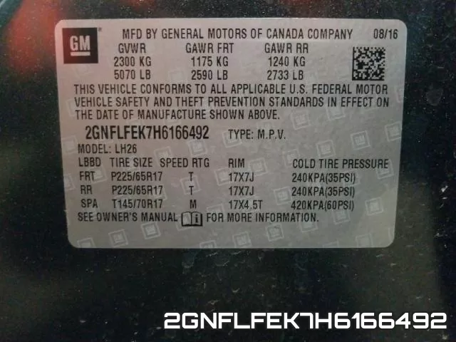2GNFLFEK7H6166492 фото 2