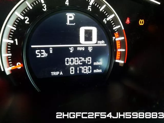 2HGFC2F54JH598883 фото 9