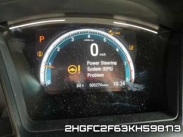 2HGFC2F63KH598173 фото 9