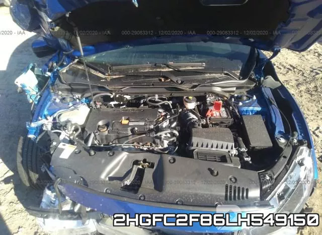 2HGFC2F86LH549150 фото 2