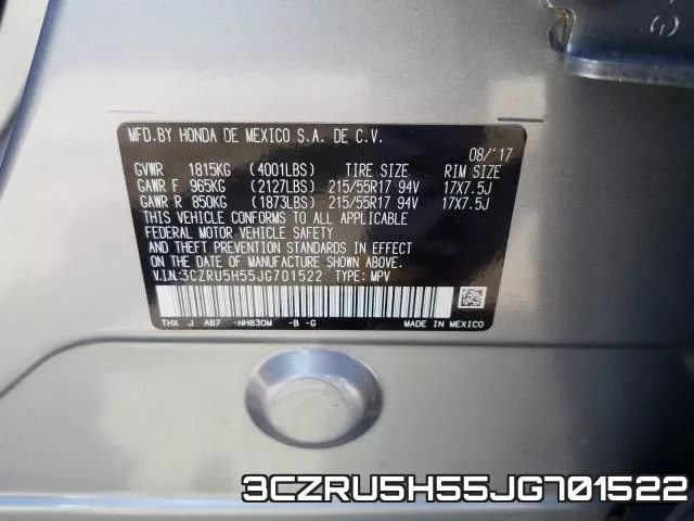 3CZRU5H55JG701522 фото 2