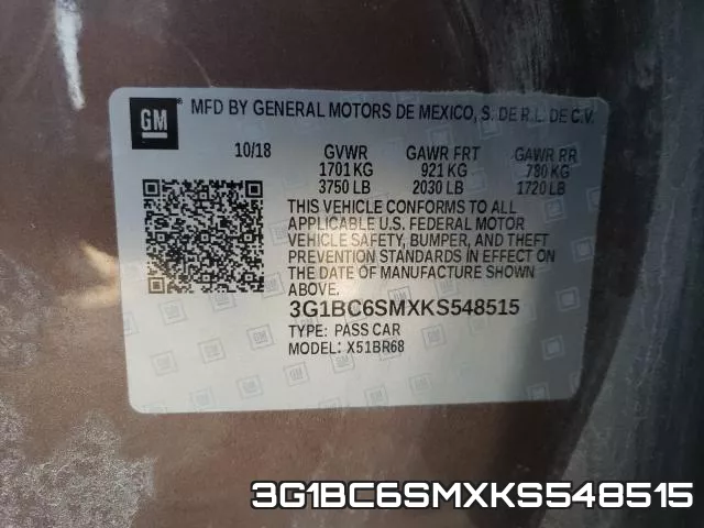 3G1BC6SMXKS548515 фото 2